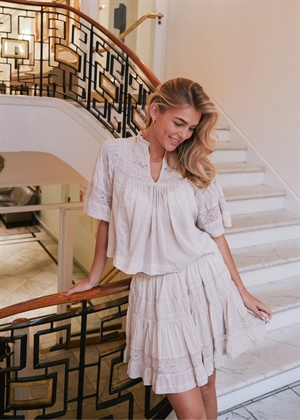 Siama s voile bluse Ivory Neo Noir 
